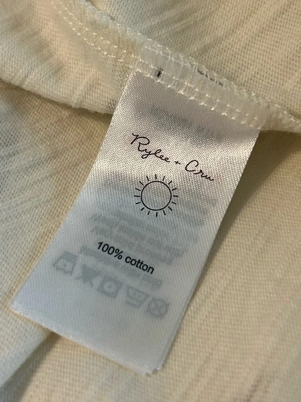Rylee + Cru Girls' Finn Dress Cream Desert Cactus Print Cotton Size 10